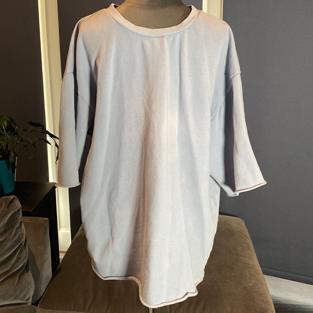 PacSun Men’s Short Sleeve Pullover Sweater Gray Boxy Fit Size L NWT *READ